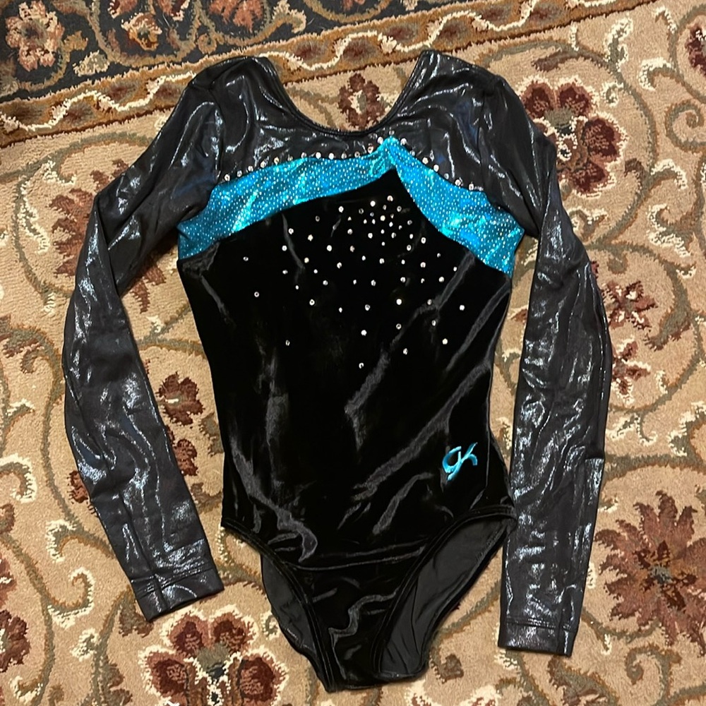 Gently used girls youth long sleeve GK leotard